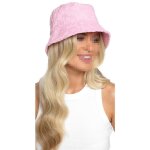 Femmes rose chapeau bob textur� emboss� �t� chapeau de soleil protection uv pour camping