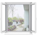Fenêtre moustiquaire protection contre les insectes avec bande velcro solide blanc Fenêtre moustiquaire protection contre les insectes avec bande velcro solide blanc