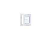Fentre pvc - lxh 500x500 mm - triple vitrage - blanc - poigne  gauche