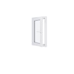 Fen�tre pvc - lxh 500x900 mm - triple vitrage - blanc - poign�e � droite