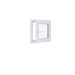 Fenêtre pvc - triple vitrage - tirant droite - blanc - lxh : 600x600 mm Fenêtre pvc - triple vitrage - tirant droite - blanc - lxh : 600x600 mm