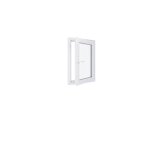 Fentre pvc - triple vitrage - tirant droite - blanc - lxh : 600x900 mm