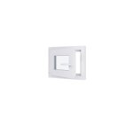 Fenêtre pvc - triple vitrage - tirant gauche - blanc - lxh : 500x400 mm Fenêtre pvc - triple vitrage - tirant gauche - blanc - lxh : 500x400 mm