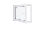 Fen�tre pvc - triple vitrage - tirant gauche - blanc - lxh : 800x900 mm