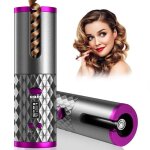 Fer � boucler automatique boucleur a cheveux portable fer � friser sans fil rechargeable usb 6 temp�rature ...