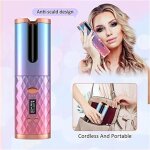 Fer � boucler automatique sans fil ? appareil portatif rotatif pour boucles et ondulations avec �cran ...