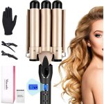 Fer  boucler cheveux - vinsic - 3 ttes boucleur en cramique - chauffage rapide - 14 tempratures rglables ...