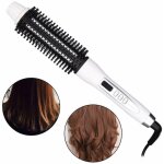 Fer à boucler professionnel pliable - brosse en céramique tourmaline pour tous types de cheveux Fer à boucler professionnel pliable - brosse en céramique tourmaline pour tous types de cheveux
