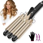 Fer à friser - 3 têtes 22 mm fer à friser ondulé coiffure cheveux longs / courts bouclés pour femme températur ... Fer à friser - 3 têtes 22 mm fer à friser ondulé coiffure cheveux longs / courts bouclés pour femme températur ...
