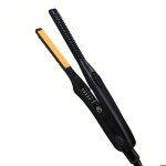 Mini fer  lisser pour cheveux courts ? design compact et anti - pincement - idal pour un lissage prcis ...