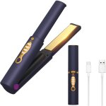 Fer  lisser sans fil fer  lisser curler 2 en 1 5000mah mini lisseur de cheveux de voyage plaque chauffante ...