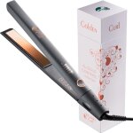 Fer lisseur cheveux golden curl 2 en 1 - professionnel rose gold control