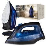 Fer  repasser sans fil - zeegma - ironee pro - 2600 w - semelle en cramique - anti - goutte - noir