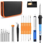 Fer � souder electronique r�glable temp�rature 60w soudage 8 en 1 kit avec 6 pcs t�tes diff�rents fil ...