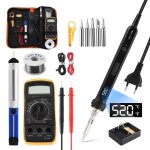 Fer  souder kit 100w temprature rglable 180 - 520cstation de soudage lectrique avec 5 conseils de ...