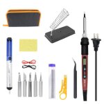 Fer � souder - fer � souder � l�tain - 80 w - coffret 15 fers � souder - temp�rature r�glable 180 - 520 ...