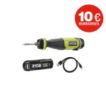 Fer  souder ryobi 4v usb lithium - 1 batterie 20ah - rsi4 - 120g