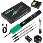 Fer � souder sans fil - okz - batterie usb - temp�rature r�glable 260�c � 450�c - pointe rempla�able ...