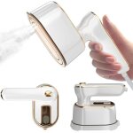 Fer à vapeur de voyage mini - petit fer portable pour les essentiels de voyage dortoir université - blanc ... Fer à vapeur de voyage mini - petit fer portable pour les essentiels de voyage dortoir université - blanc ...