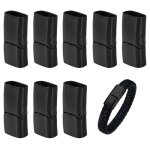 Fermoirs bracelet cuir - 10 pi�ces rectangle aimant� 12�6mm - convient pour bracelets colliers cuir