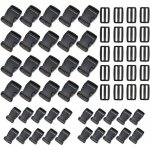 Fermoir  clip en plastique 60 pices attache bracelet paracorde boucle  clip 25mm boucle attache  ...