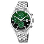 Montre - festina - f20374 / 7 - cadran vert - bracelet acier inoxydable - chronographe 10atm