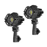 Feux additionnels a led moto supports pare carter et grille de protection lumitecs s22x anti - brouillards ...