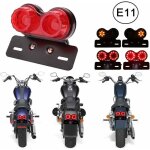 Feu arrire de moto universel  40 led feu de freinage clignotants lampe de course avec support de plaque ...