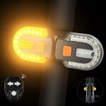 Feu arrière vélo avec clignotants télécommande sans fil rechargeable 5 modes sécurité Feu arrière vélo avec clignotants télécommande sans fil rechargeable 5 modes sécurité