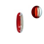 Feu de gabarit et dencombrement lat�ral montage vertical led 24v blanc rouge camion remorque