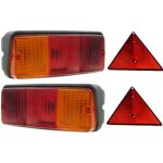 Feux de remorque - lot de 2 - rouge - 4 fonctions - 3 fonctions - universel