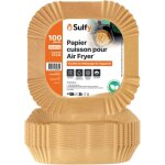 Feuille de cuisson - kal - papier cuisson air fryer 100 pi�ces 16x16cm carr� antiadh�sif 4 - 4. 5 litres ...