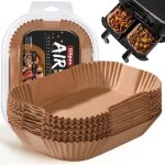 Feuille de cuisson - kal - papier cuisson air fryer 120 pi�ces 20. 5x14cm rectangulaire pour ninja foodi ...