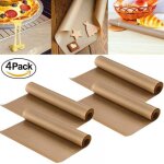Feuille de cuisson permanente (lot de 4) extra large pour griller et cuire au four - 40x60 cm peut tre ...