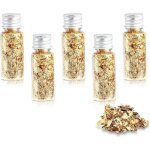 Feuille dor papier flocons 5 bouteilles multifonction polyvalente paillettes comestibles d�corative gold ...
