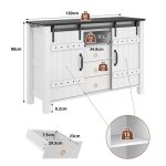 Feuille paissie armoire  buffet avec rangement armoire latrale de 120 cm de large avec portes coulissantes ...
