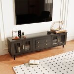 Feuille épaissie buffet bas meuble tv de style rétro : poignées dorées beaucoup despace de rangement. ... Feuille épaissie buffet bas meuble tv de style rétro : poignées dorées beaucoup despace de rangement. ...