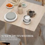 Feuille �paissie table de cuisine pliante pour 2 - 4 personnes en bois 110 x 86 x 75 cm id�ale pour les ...