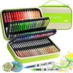 Feutre acrylique 120 couleurs - marqueur acrylique � pointe pinceau acrylic paint marker feutres acryliques ...