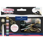 Feutres cr�atifs - ind�l�biles - 6 couleurs m�talliques - 15mm - faber - castell creative marker