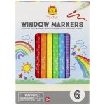 Feutres pour fentres - tiger tribe - cool kids project - 6 feutres - pointe fine - effaables  sec