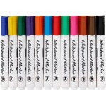 Feutres tableau blanc effacable12pcs marqueur tableau blanc effacable pour fourniture scolairemarqueur ...