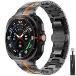 Stravo bracelet m�tal �l�gant iron pour samsung galaxy watch ultra 47 mm ? acier inoxydable r�glable ...