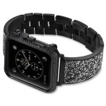 Ffo2world bracelet mtal luxe pour apple watch 42 / 44 / 45 / 46 / 49 mm ultra / se / series 1 - 10 - ...