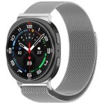 Ffo2world bracelet milanais de luxe pour samsung galaxy watch 8 40mm / 44mm / classic - argent