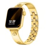 Ffo2world bracelet style cartier dor� ? apple watch 38 / 40 / 41 / 42mm ? acier inox ? s�ries 1 - 10 ...