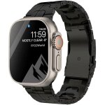 Ffo2world bracelet en titane pour apple watch 49 / 46 / 45 / 44 / 42mm compatible iwatch s�ries 10 - ...