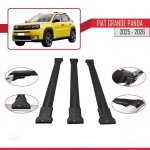 Compatible avec fiat grande panda 2025 - 2026 fly model barres de toit railing porte - bagages de voiture ...