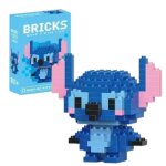 Figurine  assembler stitch - lilo & stitch 62 cm - 161 pices micro bricks - jeu de construction compatible ...