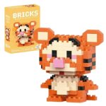 Figurine  assembler tigrou 58 cm ? 170 pices micro bricks - jeu de construction winnie l?ourson compatible ...